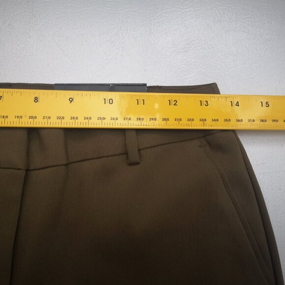 NWT RW&CO Ladies Size 2 Brown Curvy Fit Slim Leg Ankle Length Suit Pants - Picture 13 of 15
